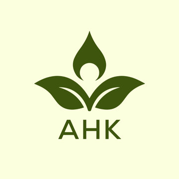 AHK Letter logo design template vector. AHK Business abstract connection vector logo. AHK icon circle logotype.
