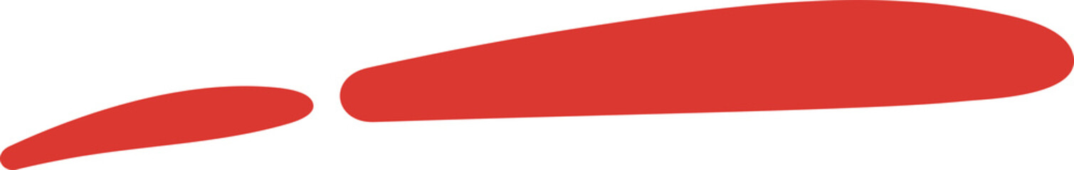 Red Hand Drawn Underline
