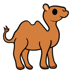 Cute Cartoon Camel