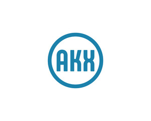 AKX logo design vector template