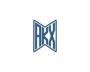 AKX logo design vector template