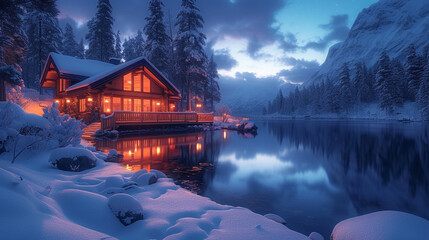 Fototapeta premium Luxury northern lights