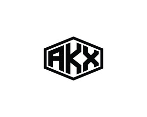 AKX logo design vector template