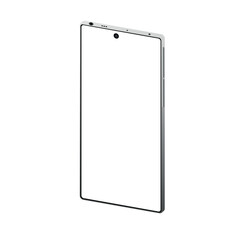 smart phone vector. front view smartphone mockup. Presentation Showcase Promotion Technology Display Device Template. Mobile phone with blank white display isolated on background.