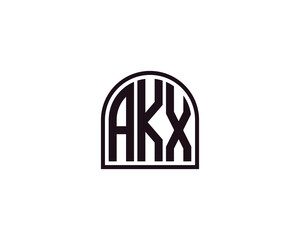 AKX logo design vector template