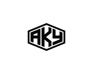 AKY logo design vector template