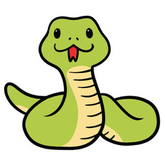 Cute Cartoon Snake