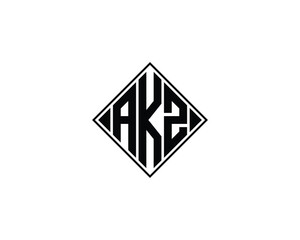 AKZ logo design vector template