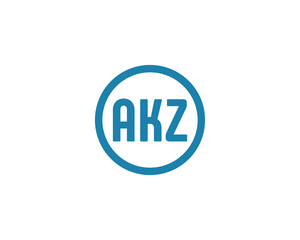 AKZ logo design vector template