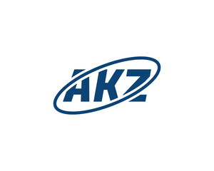 AKZ logo design vector template