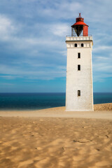 Fototapeta premium Rubjerg Knude Fyr (lighthouse), North Jutland, Denmark