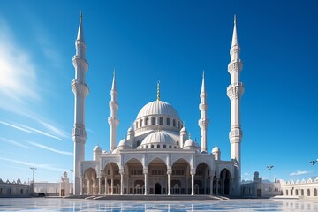 Fototapeta na wymiar A majestic mosque 