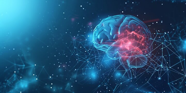 futuristic medical research of brain