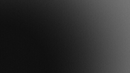 Black to Gray Grainy Gradient Background. abstract gradient background. Blank wall background for banner design. Backdrop for header, banner and webpage.