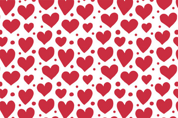 Heart pattern, Valentine's Day seamless pattern, Valentine's Day background.