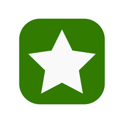 Obraz premium star icon green