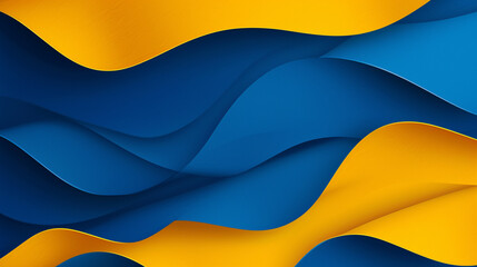 Blue and yellow banner background. PowerPoint and Business background.