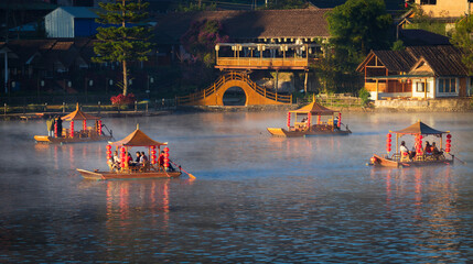 boat on the lake