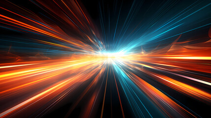 Fototapeta na wymiar Line glowing motion blur illustration light background, energy neon light, effect bright line glowing motion blur