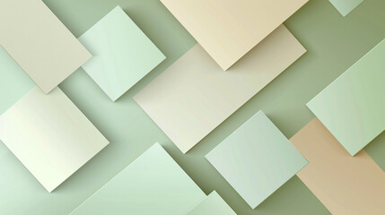 Pale green, ecru and soft brown abstract background vector presentation design. PowerPoint and Business background.