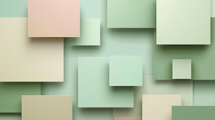 Obraz premium Pale green, ecru and soft brown abstract background vector presentation design. PowerPoint and Business background.