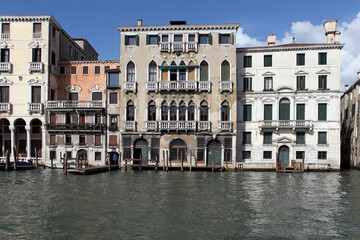 Fototapeta na wymiar A beautiful Water Street in Venice, Italy