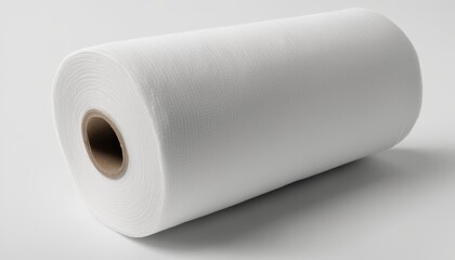 Fototapeta premium A roll of white paper towels