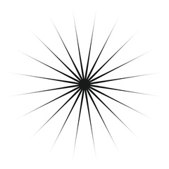 Obraz premium black and white Sunburst Pattern. Vector illustration, sunburst vector,sunburst retro,vintage sunburst