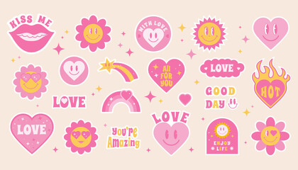 Valentine's Day stickers set