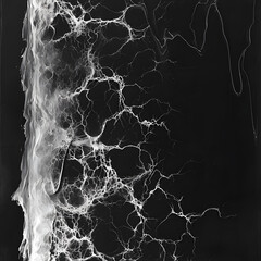  a black flat scratched x-ray paper
