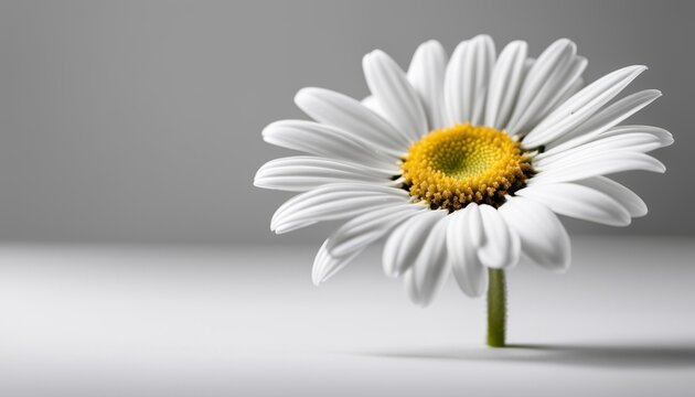 A white daisy with a yellow center