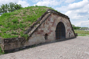 Fototapeta na wymiar Kasematte in der Festungsstadt Festung Saarlouis