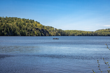 Bon Echo Provincial Park landscape image with lake view in Ontario, Canada.