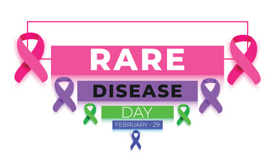 Rare Disease Day. background, banner, card, poster, template. Vector illustration.