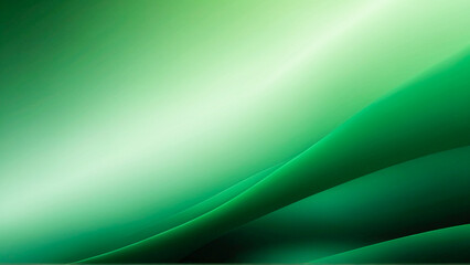 Smooth Flowing Green and White Wave Design with Abstract Energy Patterns