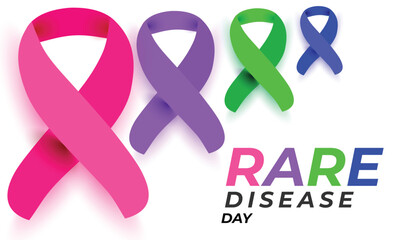 Rare Disease Day. background, banner, card, poster, template. Vector illustration.
