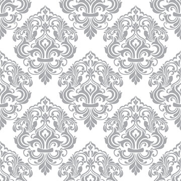 Seamless floral ornament on background. Wallpaper pattern,Royal damask wallpaper pattern design