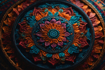 An Intricate and Colorfil Mandala Design