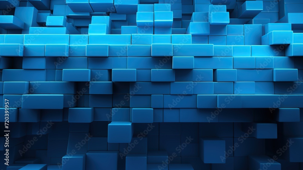 Wall mural cyan creative abstract background, offering a serene and modern backdrop for various design projects