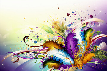 abstract floral background with butterflies  A dynamic and energetic background