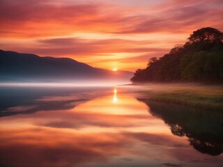 sunset on the beach