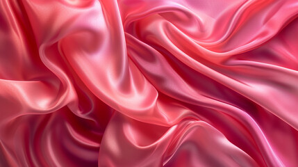 Fototapeta premium Red and pink silk background