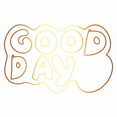 Text, good afternoon, gradient drawing