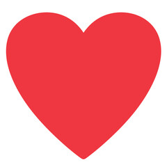 Vector cartoon simple heart shape