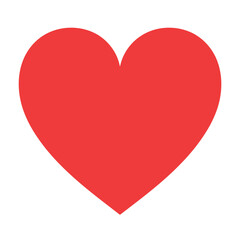 Vector cartoon simple heart shape