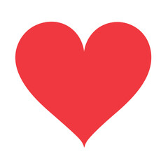 Vector cartoon simple heart shape