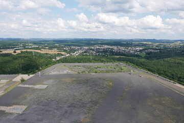 Blick vom Saarpolygon auf der Bergehalde Ensdorf