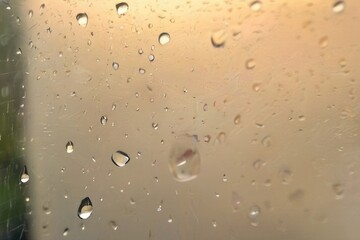 water drops on glass blur bokeh 