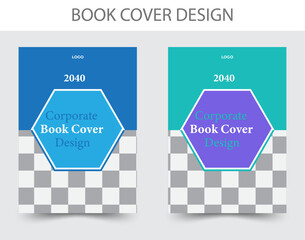 Modern and creative corporate book cover design template.