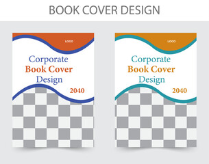 Modern and creative corporate book cover design template.